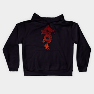 Red Dragon - Chinese Dragon Kids Hoodie